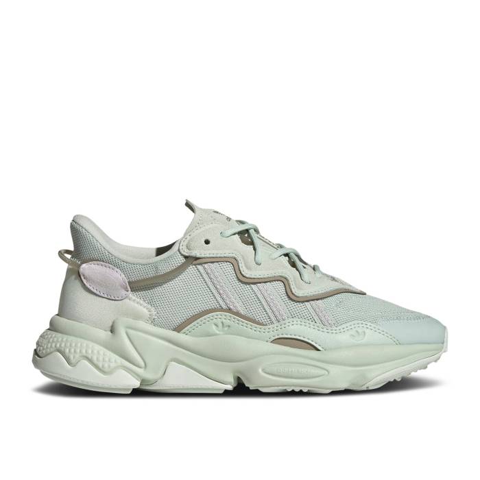 アディダス Adidas 【 Wmns Ozweego 'Linen Green Feather Grey' Women Linen Green/Dash Grey/Feather Grey 】 green 緑・グリーン レディース green 緑・グリーン 灰色 グレー|スニケス