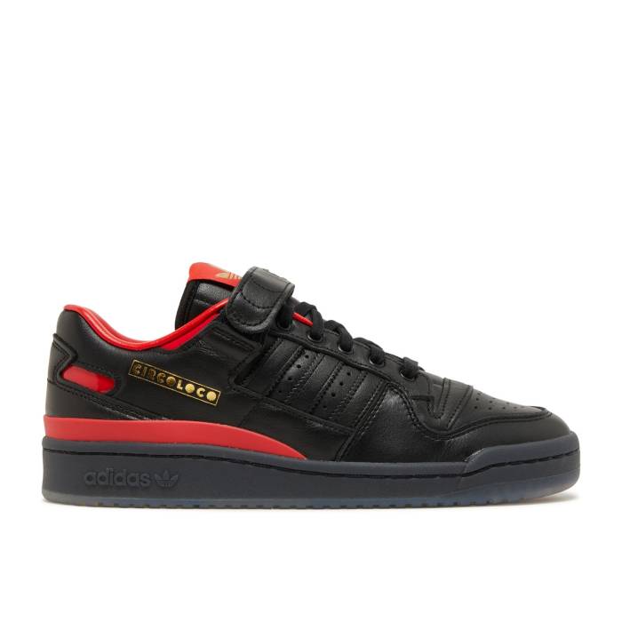アディダス Adidas 【 Circoloco X Forum Low \u0027Community And Inclusivity\u0027 Men Core Black/Core Black/Vivid Red 】 討論会 メンズ 中核グループ 黒いこと 黒いこと Red 赤・赤いこと