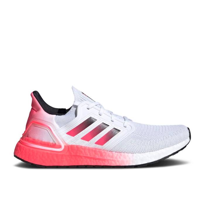 アディダス Adidas 【 Ultraboost 20 White Signal Pink Men Cloud White/Core Black/Signal Pink 】 メンズ 白色 ホワイト コア 黒色 ブラック pink ピンク