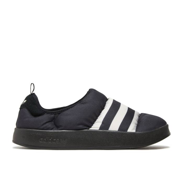 アディダス Adidas 【 Puffylette \u0027Black Grey\u0027 Men Core Black/Grey One/Core Black 】 メンズ 中核グループ 黒いこと 黒いこと 薄墨色 薄墨色