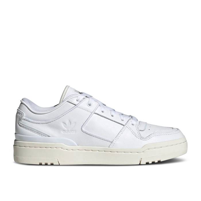 アディダス Adidas 【 Wmns Forum Luxe Low \u0027Triple White\u0027 Women Cloud White/Off White/Core Black 】 討論会 レディース 白いこと 白いこと 中核グループ 黒いこと 黒いこと