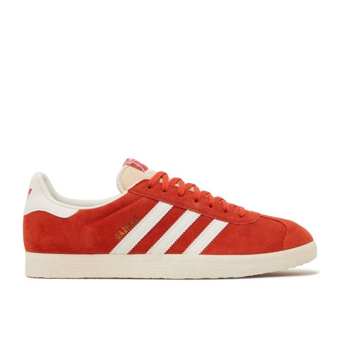 アディダス Adidas 【 Gazelle \u0027Pepper Red\u0027 Men Pepper Red/Off White/Chalk White 】 ガゼル メンズ Red 赤・赤いこと 白いこと 白いこと