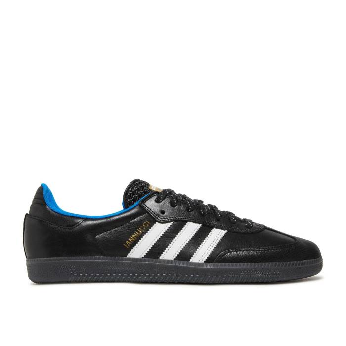 アディダス Adidas 【 Gino Iannucci X Samba Adv Ryr \u0027Black Blue Bird\u0027 Men Core Black/Cloud White/Blue Bird 】 サンバ 青み 青色 メンズ 中核グループ 黒いこと 黒いこと 白いこと 白いこと 青み 青色