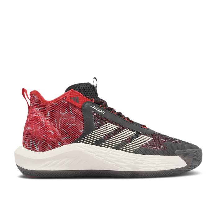 アディダス Adidas 【 Adizero Select \u0027Black Scarlet\u0027 Men Core Black/Better Scarlet/Off White 】 アディゼロ Select 選りわける メンズ 中核グループ 黒いこと 黒いこと 白いこと 白いこと