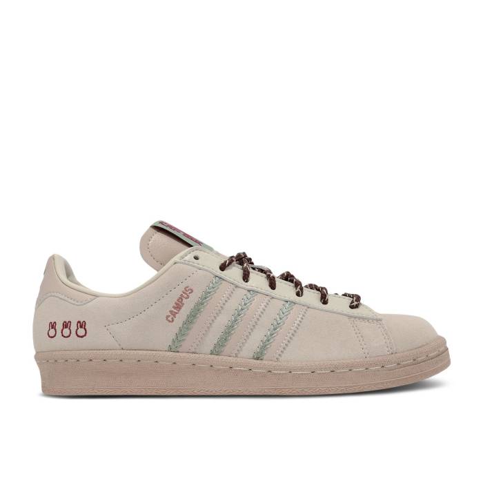 アディダス Adidas 【 Miffy X Fansack X Campus 80S \u0027Chinese New Year\u0027 Men Chalk Brown/Silver Green/Brown 】 構内 メンズ 赤銅色 赤銅色 Silver しろがね色・しろがね色 green 緑・緑であること