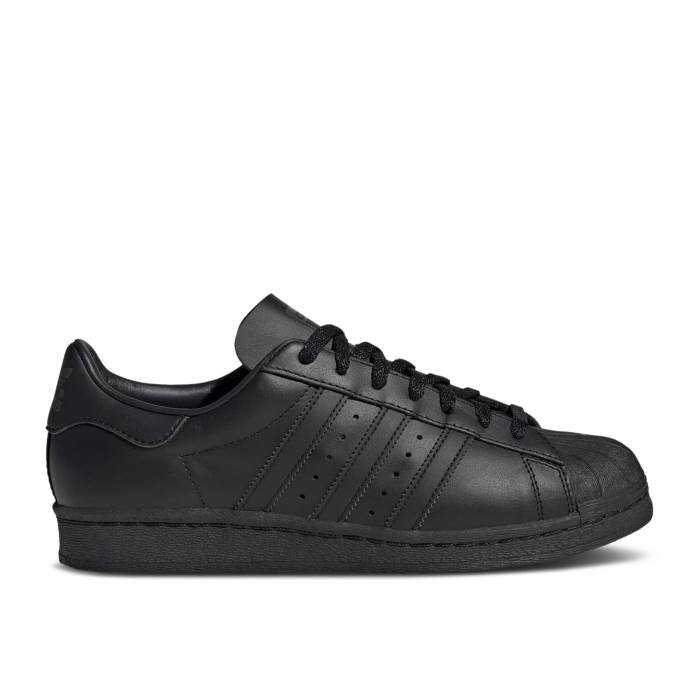アディダス Adidas 【 Superstar 82 \u0027Double Black\u0027 Men Core Black/Core Black/Grey Six 】 Superstar はやりっ児 メンズ 中核グループ 黒いこと 黒いこと 薄墨色 薄墨色