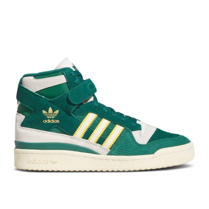 アディダス Adidas 【 Forum 84 High 'Collegiate Green' Men Collegiate Green/Cream White/Bold Gold 】 フォーラム ハイ メンズ green 緑・グリーン クリーム 白色 ホワイト ゴールド