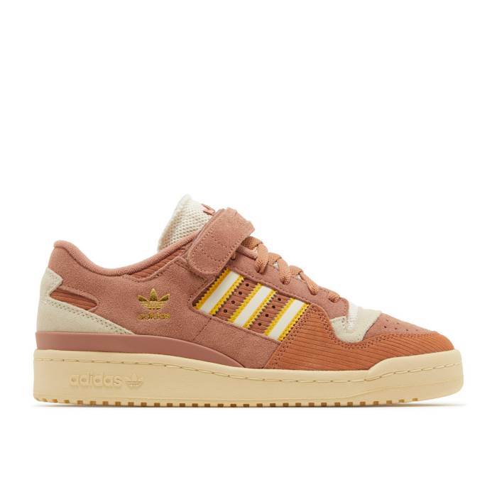 アディダス Adidas 【 Forum 84 Low \u0027Clay Strata\u0027 Men Clay Strata/Cream White/Bold Gold 】 討論会 メンズ 皮膚軟化剤 白いこと 白いこと ゴールド
