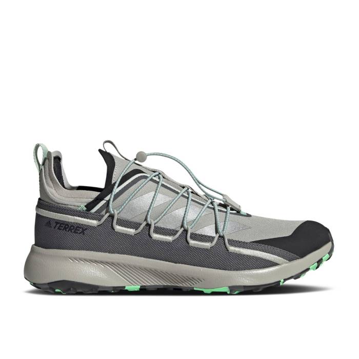 アディダス Adidas 【 Terrex Voyager 21 Canvas 'Metal Grey Beam Green' Men Metal Grey/Silver Metallic/Beam Green 】 灰色 グレー メンズ メタル 灰色 グレー Silver 銀色・シルバー green 緑・グリーン|スニケス