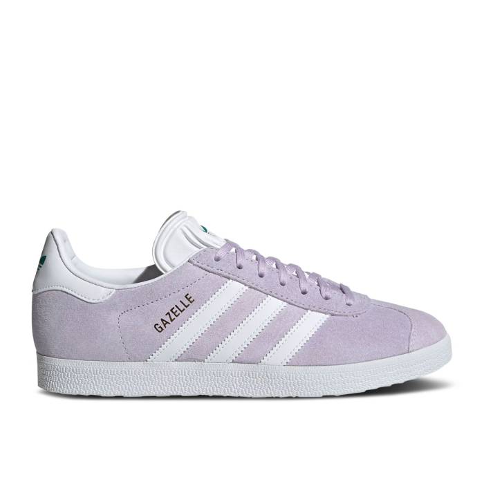 アディダス Adidas 【 Wmns Gazelle \u0027Purple Tint\u0027 Women Purple Tint/Cloud White/Glory Green 】 ガゼル レディース Purple 紫・パープル 白いこと 白いこと green 緑・緑であること