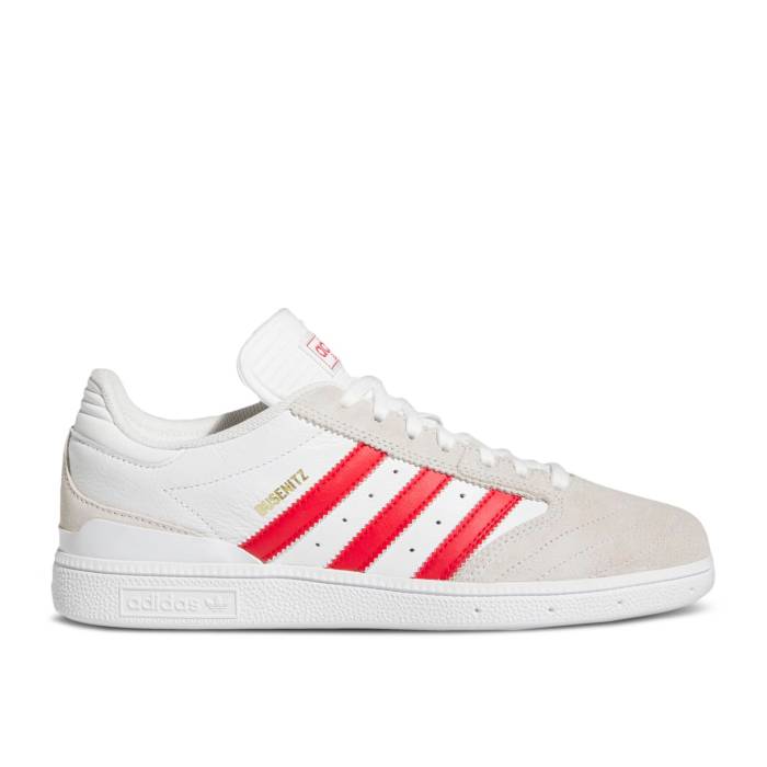 アディダス Adidas 【 Busenitz \u0027White Scarlet\u0027 Men Cloud White/Better Scarlet/Gold Metallic 】 メンズ 白いこと 白いこと ゴールド