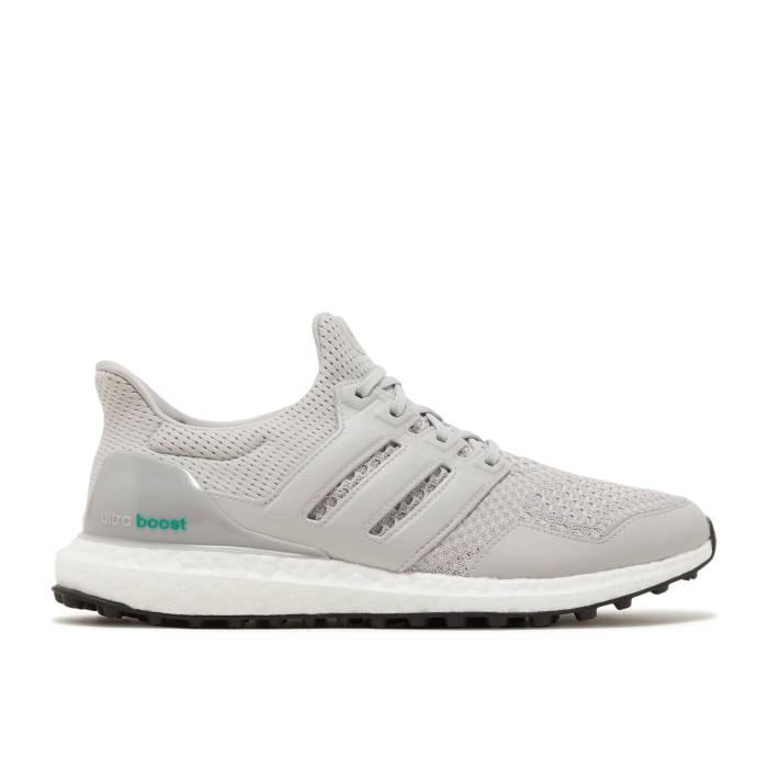 アディダス Adidas 【 Ultraboost 1.0 Spikeless Golf Grey Court Green Men Grey Two/Grey Two/Court Green 】 golf ゴルフ コート メンズ 灰色 グレー コート green 緑・グリーン