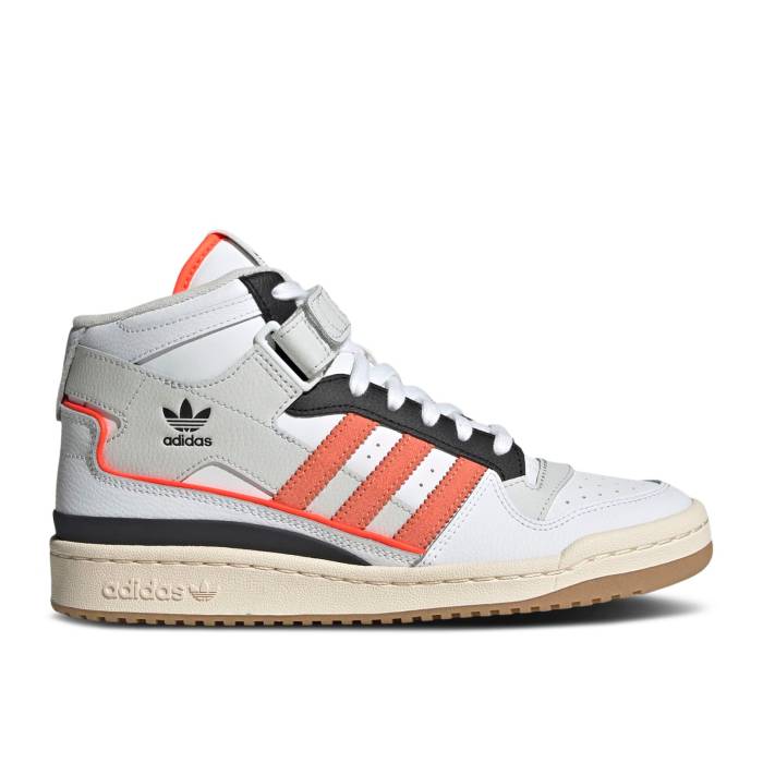 アディダス Adidas 【 Wmns Forum Mid \u0027New York City\u0027 Women Cloud White/Semi Coral Fusion/Solar Red 】 討論会 ミッド レディース 白いこと 白いこと Fusion 核融合反応 Red 赤・赤いこと