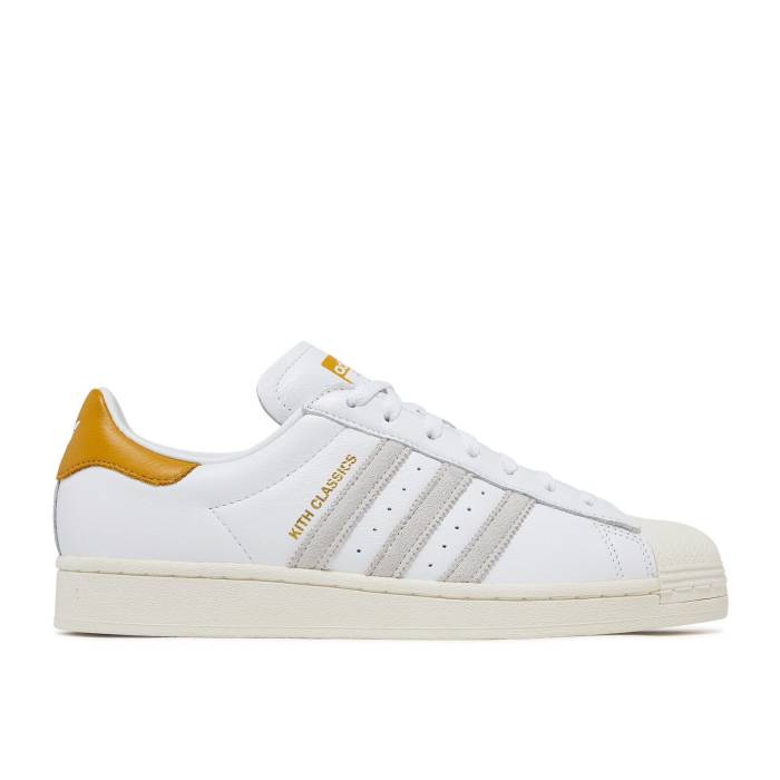 アディダス Adidas 【 Kith X Superstar \u0027Classics Program - Mango\u0027 Men Footwear White/Off White 】 Superstar はやりっ児 メンズ 白いこと 白いこと