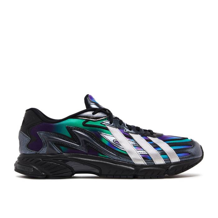 アディダス Adidas 【 Orketro 2.0 \u0027Black Iridescent\u0027 Men Core Black/Matte Silver/Solar Green 】 メンズ 中核グループ 黒いこと 黒いこと Silver しろがね色・しろがね色 green 緑・緑であること