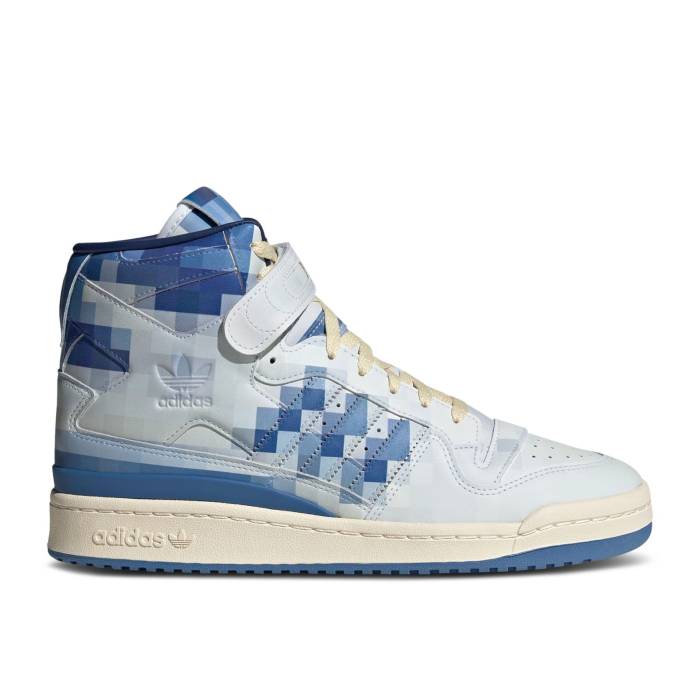 アディダス Adidas 【 Forum 84 High 'Closer Look' Men Off White/Trace Royal/Cloud White 】 フォーラム ハイ メンズ 白色 ホワイト