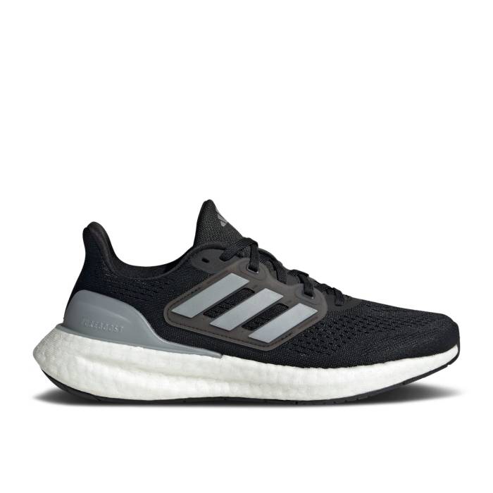 アディダス Adidas 【 Wmns Pureboost 23 Wide \'Black Silver Metallic\' Women Core Black/Silver Metallic/Carbon 】 Silver 銀色・シルバー レディース コア 黒色 ブラック Silver 銀色・シルバー カーボン|スニケス
