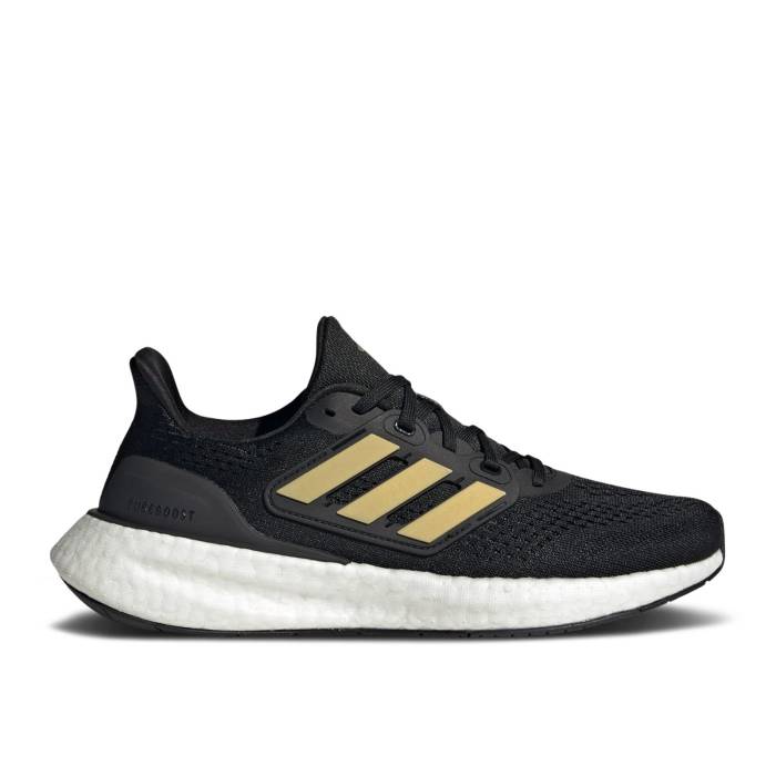 アディダス Adidas 【 Wmns Pureboost 23 \u0027Black Gold Metallic\u0027 Women Core Black/Gold Metallic/Carbon 】 ゴールド レディース 中核グループ 黒いこと 黒いこと ゴールド 炭素