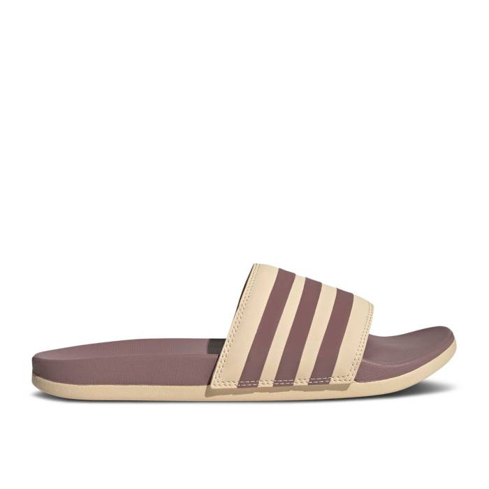 アディダス Adidas 【 Wmns Adilette Comfort Slide 'Sand Strata Purple' Women Sand Strata/Purple/Sand Strata 】 アディレッタ Slide サンダル レディース 砂色・サンド Purple 紫・パープル