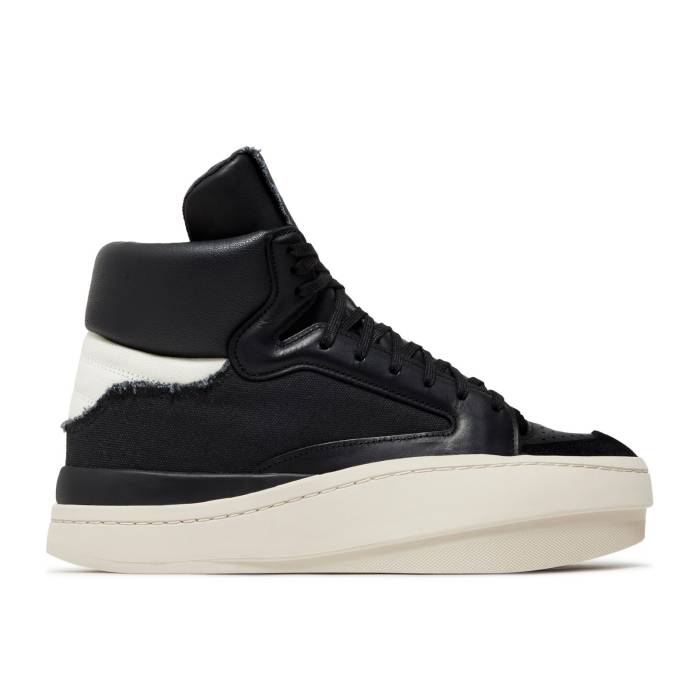 アディダス Adidas 【 Y-3 Centennial High \u0027Black Off White\u0027 Men Black/Bliss/Off White 】 ご機嫌 メンズ 黒いこと 黒いこと 白いこと 白いこと メンズ靴-スニーカー