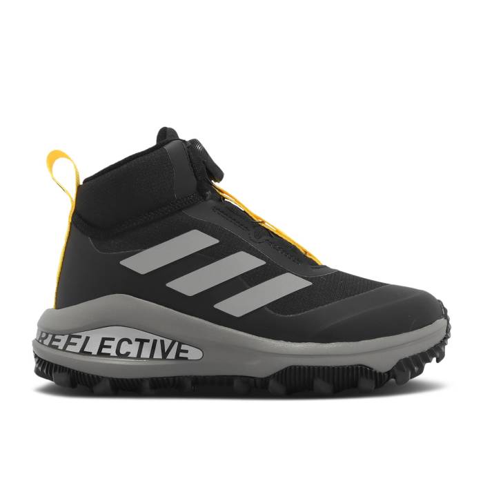 アディダス Adidas 【 Fortarun Boa Atr K \u0027Black Impact Yellow\u0027 Youth Core Black/Impact Yellow/Core Black 】 差しひびき 御坊っちゃん キッズ 中核グループ 黒いこと 黒いこと 差しひびき yellow 黄味がかった・黄み キッズ・ベビー・マタニティ-靴