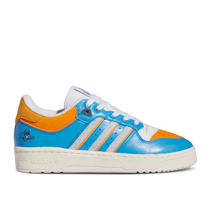 アディダス Adidas 【 The Simpsons X Rivalry Low \u0027Itchy\u0027 Men Supplier Colour/Halo Blue/Cream White 】 メンズ 青み 青色 皮膚軟化剤 白いこと 白いこと