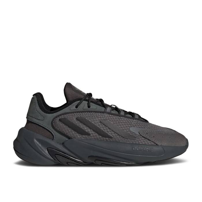 アディダス Adidas 【 Ozelia J 'Carbon Grey' Youth Carbon/Core Black/Grey Five 】 ジュニア キッズ カーボン コア 黒色 ブラック 灰色 グレー|スニケス