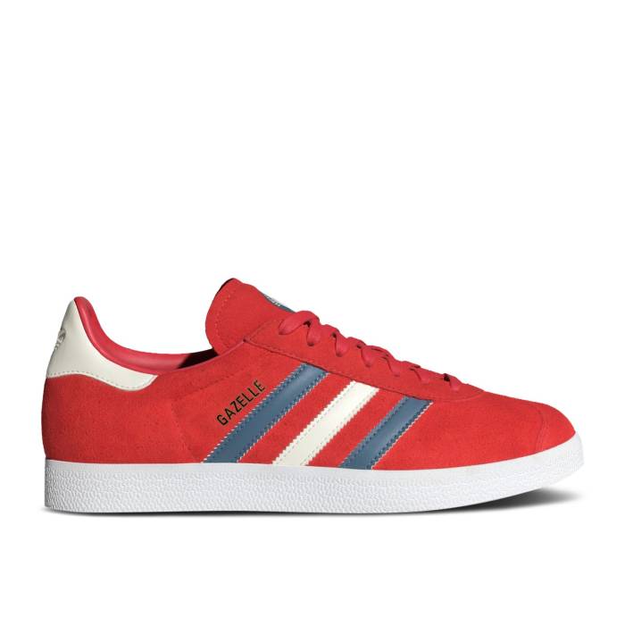 アディダス Adidas 【 Gazelle 'National Team Retro Collection - Chile' Men Glory Red/Altered Blue/Off White 】 ガゼル Team チーム レトロ コレクション メンズ Red 赤・レッド 青色 ブルー 白色 ホワイト