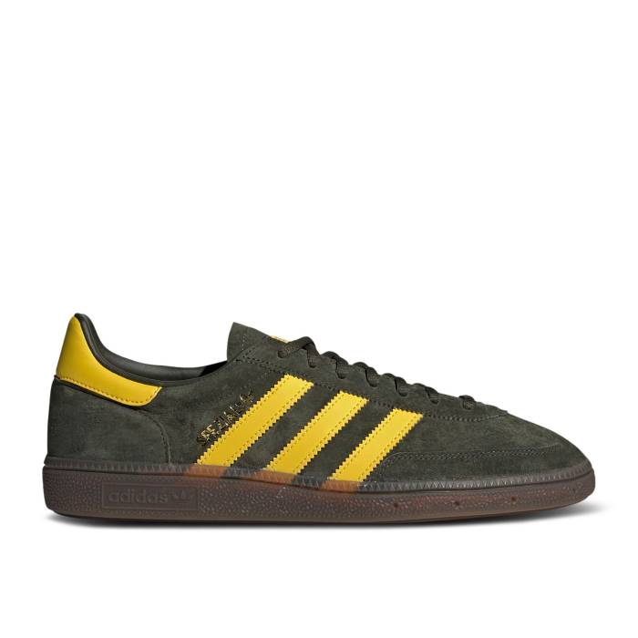 アディダス Adidas 【 Handball Spezial \u0027Night Cargo Tribe Yellow\u0027 Men Night Cargo/Tribe Yellow/Gum 】 ハンドボール スペシアル 積貨委託貨物 虎前日 メンズ ナイト爵 積貨委託貨物 虎前日 yellow 黄味がかった・黄色