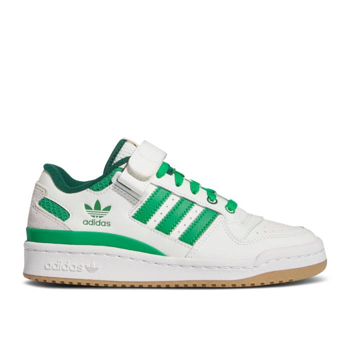 アディダス Adidas 【 Forum Low J \u0027Summer Camp - Green\u0027 Youth Cloud White/Green/Gum 】 討論会 御坊っちゃん キッズ 白いこと 白いこと green 緑・緑であること