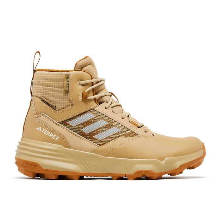アディダス Adidas 【 Terrex Unity Leather Mid Rain.rdy \u0027Beige Tone Mesa\u0027 2023 Men Beige Tone/Ecru Tint/Mesa 】 なめし革 ミッド メンズ ベージュ