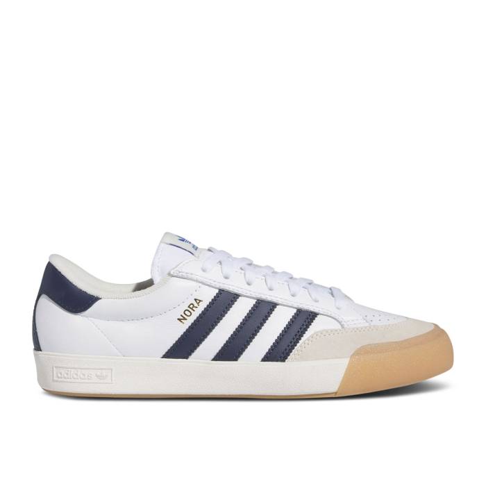 アディダス Adidas 【 Nora White Collegiate Navy Gum Men Cloud White/Collegiate Navy/Chalk White 】 紺色 ネイビー メンズ 白色 ホワイト 紺色 ネイビー