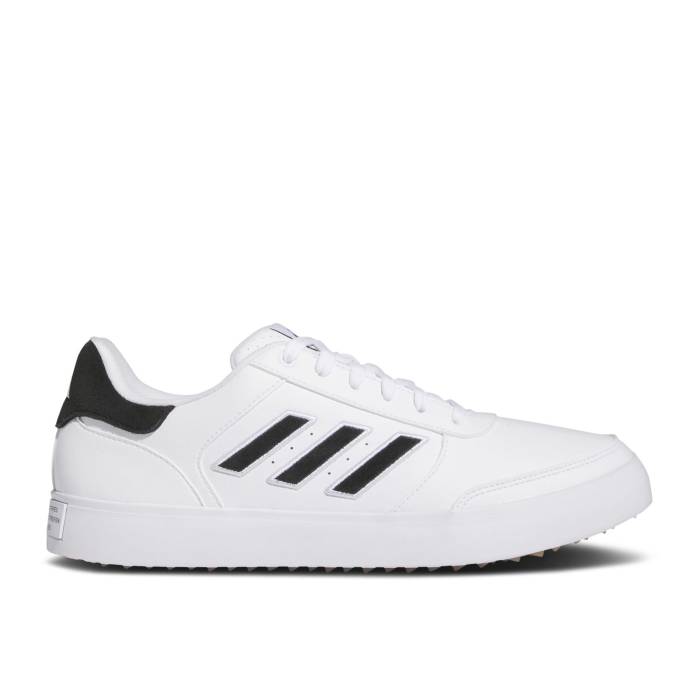 アディダス Adidas 【 Retrocross 24 Spikeless Golf \u0027White Black\u0027 Men Cloud White/Core Black/Gum 】 golf ゴルフ メンズ 白いこと 白いこと 中核グループ 黒いこと 黒いこと