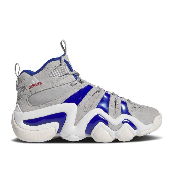 アディダス Adidas 【 Crazy 8 J 'Dodgers' Youth Grey/Royal Blue/Footwear White 】 クレイジー ジュニア キッズ 灰色 グレー 青色 ブルー 白色 ホワイト|スニケス