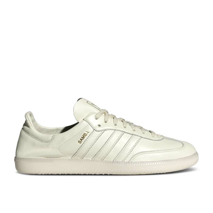 アディダス Adidas 【 Samba Decon \u0027Ivory\u0027 Men Ivory/Ivory/Gold Metallic 】 サンバ メンズ 象牙色 ゴールド