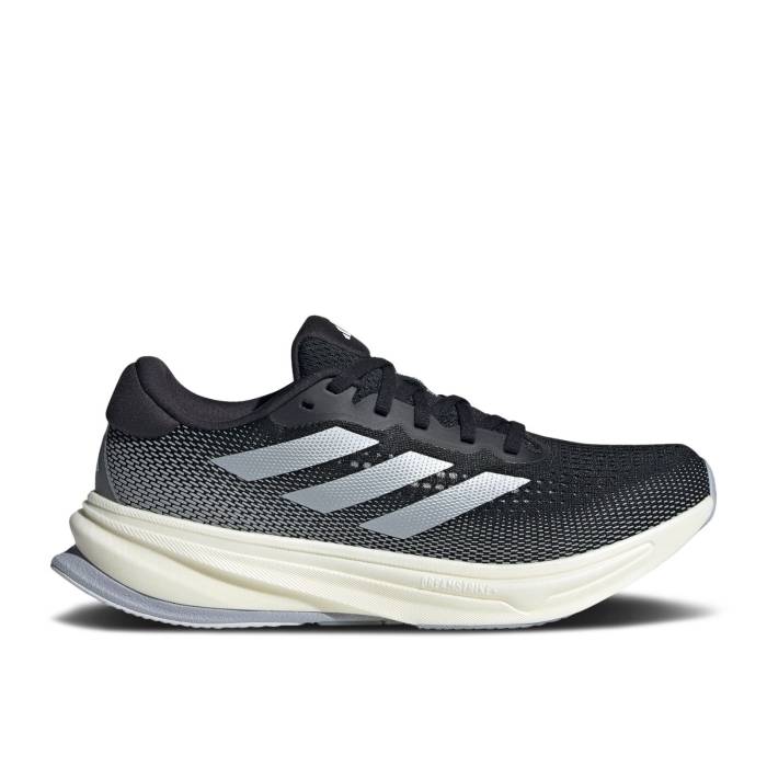 アディダス Adidas 【 Wmns Supernova Rise Wide 'Black Halo Silver' Women Core Black/Halo Silver/Dash Grey 】 スーパーノバ・ノヴァ ライズ レディース コア 黒色 ブラック Silver 銀色・シルバー 灰色 グレー