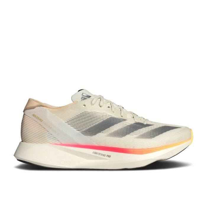 アディダス Adidas 【 Wmns Adizero Takumi Sen 10 \u0027Ivory Pack\u0027 Women Ivory/Iron Metallic/Off White 】 アディゼロ レディース 象牙色 白いこと 白いこと