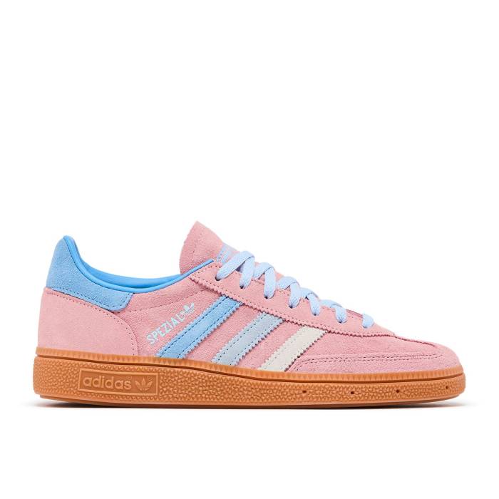 アディダス Adidas 【 Wmns Handball Spezial \u0027Semi Pink Spark Blue\u0027 Women Semi Pink Spark/Light Blue Sky 】 ハンドボール スペシアル pink サクラ色 レディース pink サクラ色 青み 青色 天の原