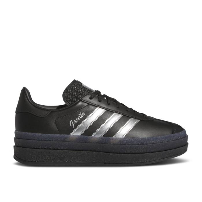 アディダス Adidas 【 Pabllo Vittar X Wmns Gazelle Bold \u0027Pride\u0027 Women Core Black/Silver Metallic/Lucid Pink 】 ガゼル レディース 中核グループ 黒いこと 黒いこと Silver しろがね色・しろがね色 pink サクラ色