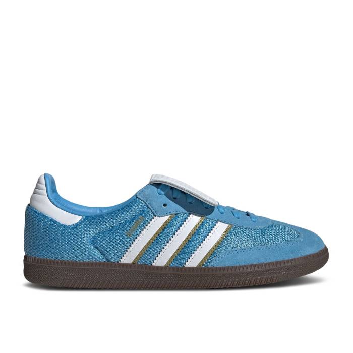 アディダス Adidas 【 Samba Lt 'Semi Blue Burst Gum' Men Semi Blue Burst/Cloud White/Gum 】 サンバ 青色 ブルー バースト メンズ 青色 ブルー バースト 白色 ホワイト