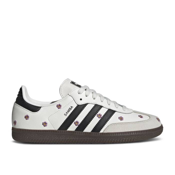 アディダス Adidas 【 Wmns Samba Og \u0027White Floral Embroidery\u0027 Women White 】 サンバ レディース 白いこと 白いこと
