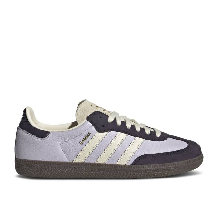 アディダス Adidas 【 Wmns Samba Og \u0027Silver Dawn Aurora Black\u0027 Women Silver Dawn/Cream White/Aurora Black 】 サンバ レディース Silver しろがね色・しろがね色 皮膚軟化剤 白いこと 白いこと 黒いこと 黒いこと