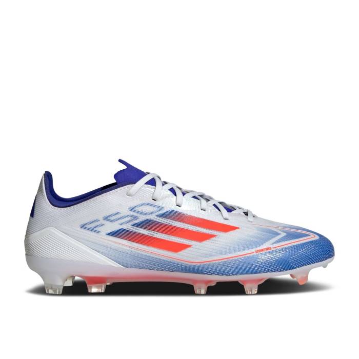 アディダス Adidas 【 Adizero F50 Pro Fg \u0027Advancement Pack\u0027 Men Cloud White/Solar Red/Lucid Blue 】 アディゼロ 労働者階級 メンズ 白いこと 白いこと Red 赤・赤いこと 青み 青色