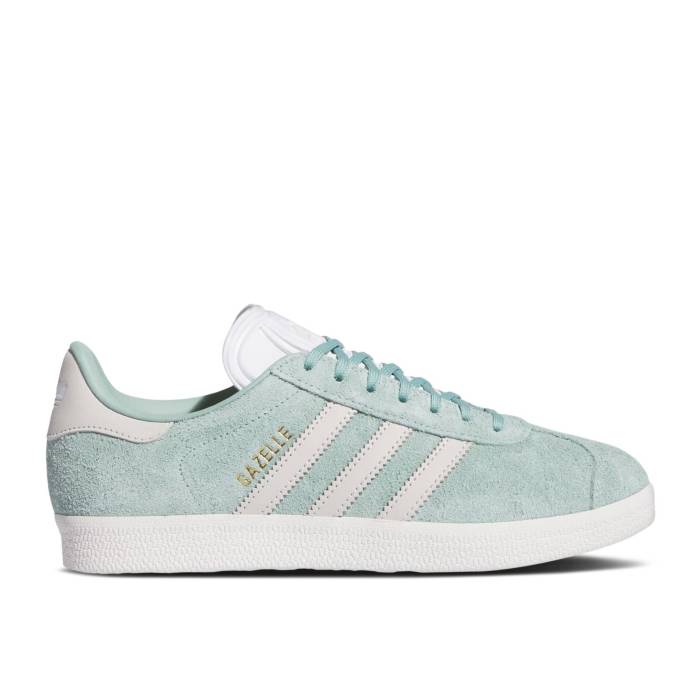 アディダス Adidas 【 Wmns Gazelle \u0027Hazy Green\u0027 Women Hazy Green/Off White/Cloud White 】 ガゼル レディース green 緑・緑であること 白いこと 白いこと