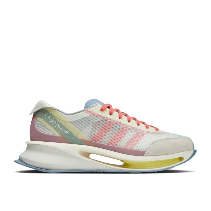 アディダス Adidas 【 Y-3 S-Gendo Run \u0027Super Blush Tactile Blue\u0027 Men Off White/Super Blush/Tactile Blue 】 幽客 メンズ 白いこと 白いこと 青味 青色 スニーカー-靴-メンズ靴