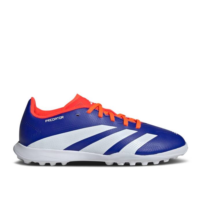 アディダス Adidas 【 Predator 24 League Tf K 'Advancement Pack' Youth Lucid Blue/Cloud White/Solar Red 】 プレデター キッズ ベビー マタニティ キッズファッション 靴 スニーカー ジュニア キッズ 青色 ブルー画像