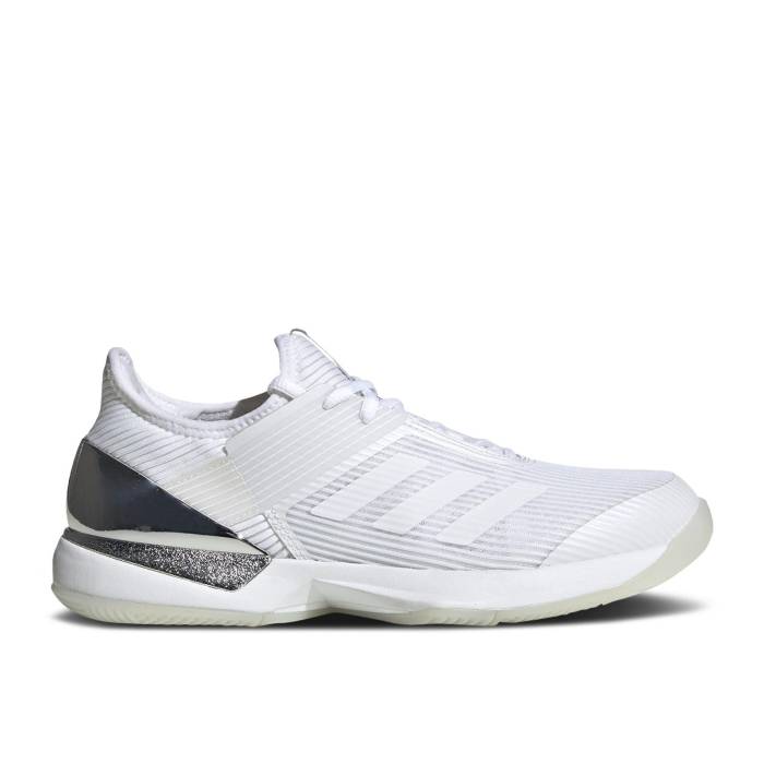 アディダス Adidas 【 Wmns Adizero Ubersonic 3 Hc \u0027White Matte Silver\u0027 Women Cloud White/Cloud White/Matte Silver 】 アディゼロ レディース 白いこと 白いこと Silver しろがね色・しろがね色