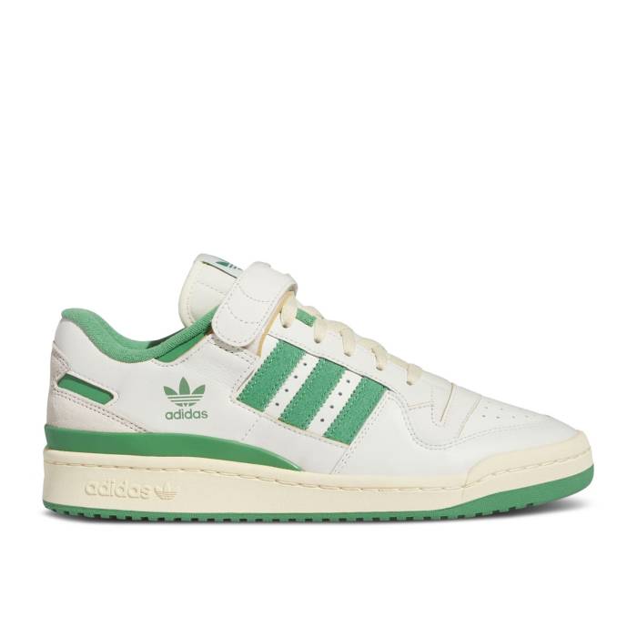 アディダス Adidas 【 Forum 84 Low \u0027Ivory Preloved Green\u0027 Men Ivory/Preloved Green/Easy Yellow 】 討論会 メンズ 象牙色 green 緑・緑であること yellow 黄味がかった・黄色