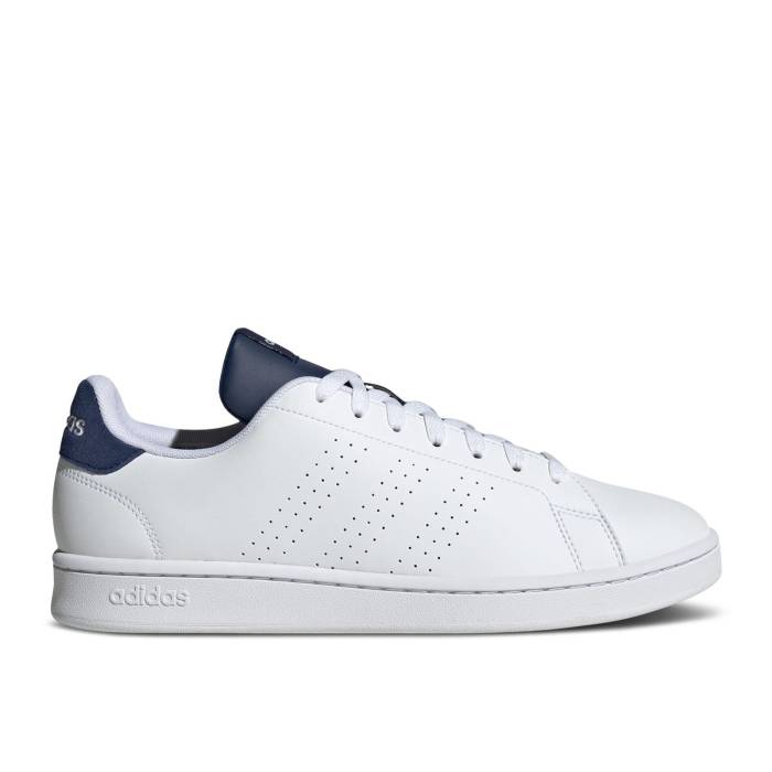 アディダス Adidas 【 Advantage \u0027White Dark Blue\u0027 Men Cloud White/Cloud White/Dark Blue 】 メンズ 白いこと 白いこと 青み 青色