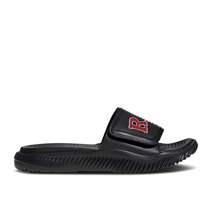 アディダス Adidas 【 Alphabounce Slide 2.0 'Ncaa Pack - Rutgers' Men Core Black/Team Power Red/Cloud White 】 Slide サンダル メンズ コア 黒色 ブラック Team チーム Power パワー Red 赤・レッド 白色 ホワイト